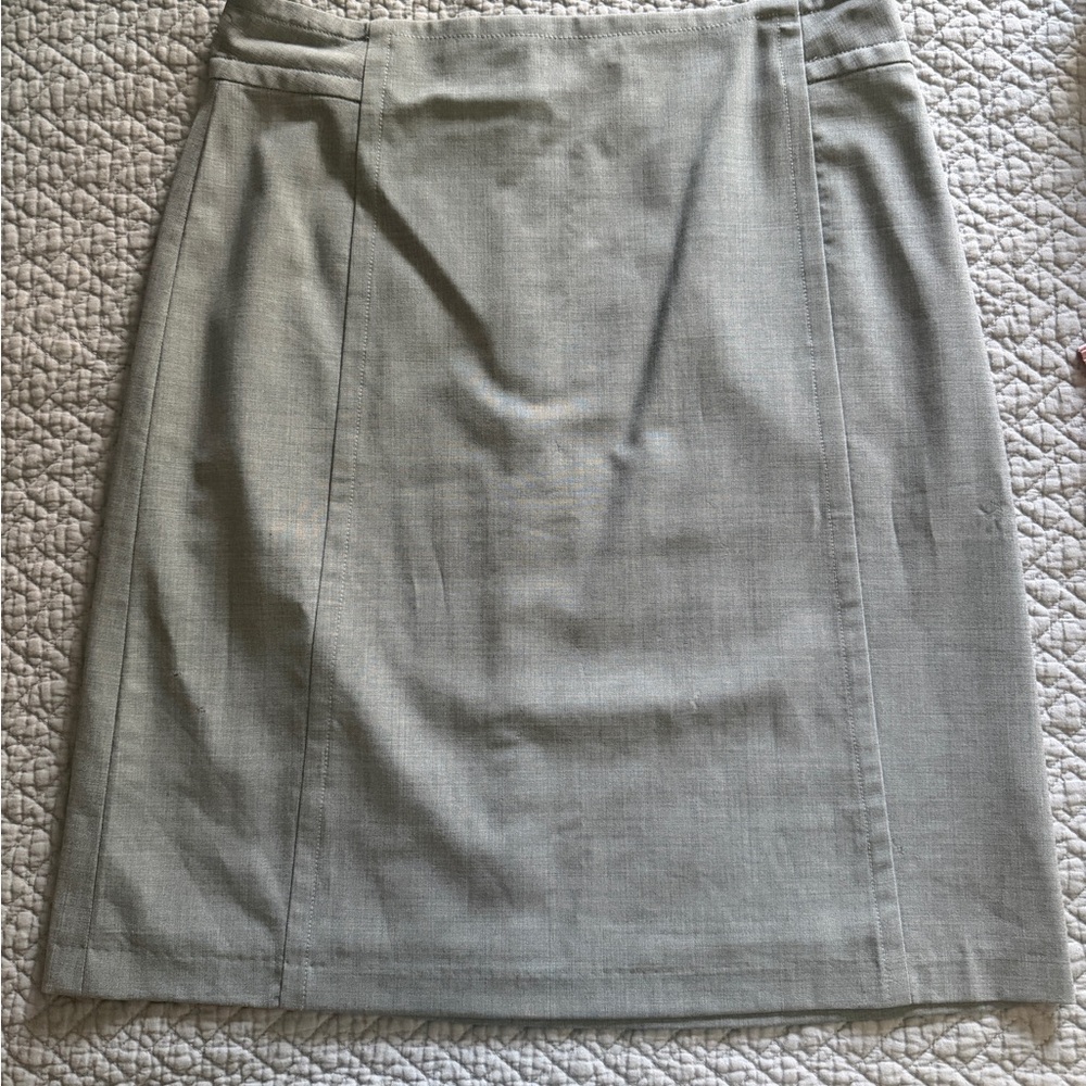 Banana Republic Light Gray Pencil Skirt
